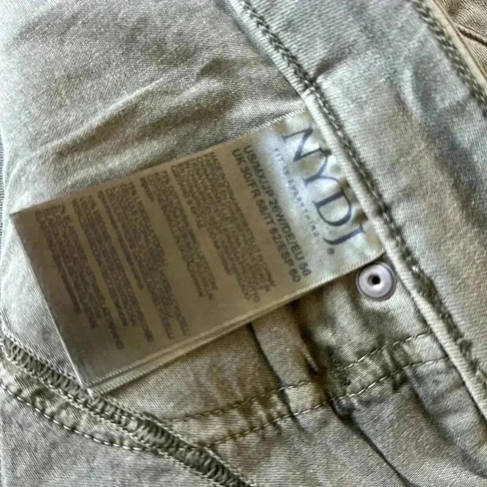 NWT NYDJ Sheri Slim Ankle Jeans In Moss Pigment Plus Sz 26W - Picture 6 of 8
